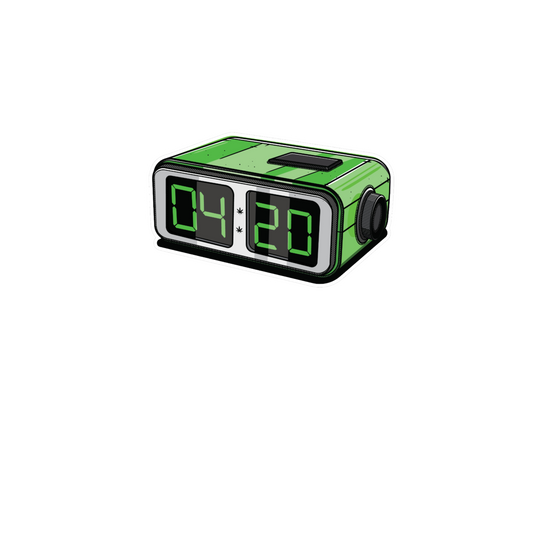 4:20 Alarm Clock Cannamom Sticker Decal
