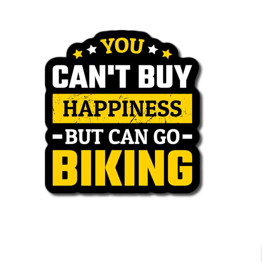 You Can't Buy Happiness But Can Go Biking Sticker