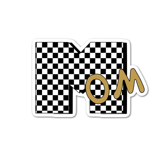 90s Mom Race Flag TV 90s Baby Retro waterproof Sticker