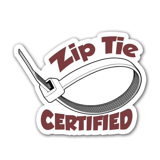 Zip Tie Certified Sticker