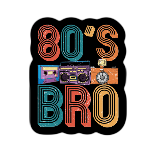 80s Bro retro sticker