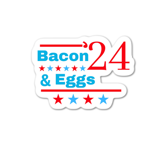 Vote bacon and eggs 2024 Sticker